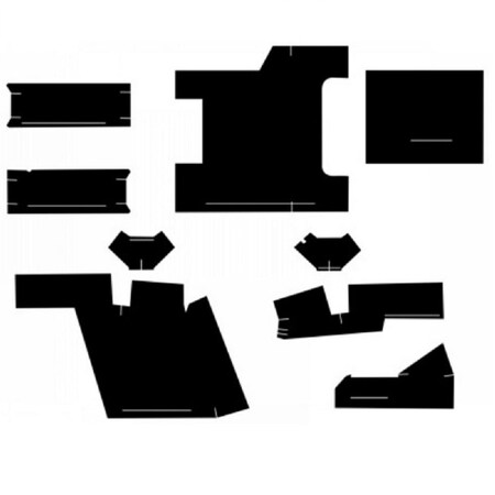 Aftermarket CA903 New 6 Piece Cab Kit w Headliner Fits CaseIH Tractor Models 2390 Plus CAG50-0011